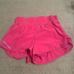 Lululemon Sonic Pink shorts